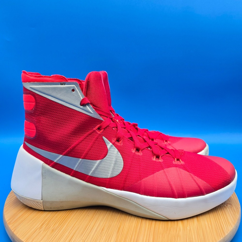 Nike Hyperdunk 2015 TB Red Silver Mens Basketball Shoes 11.5 749645-605